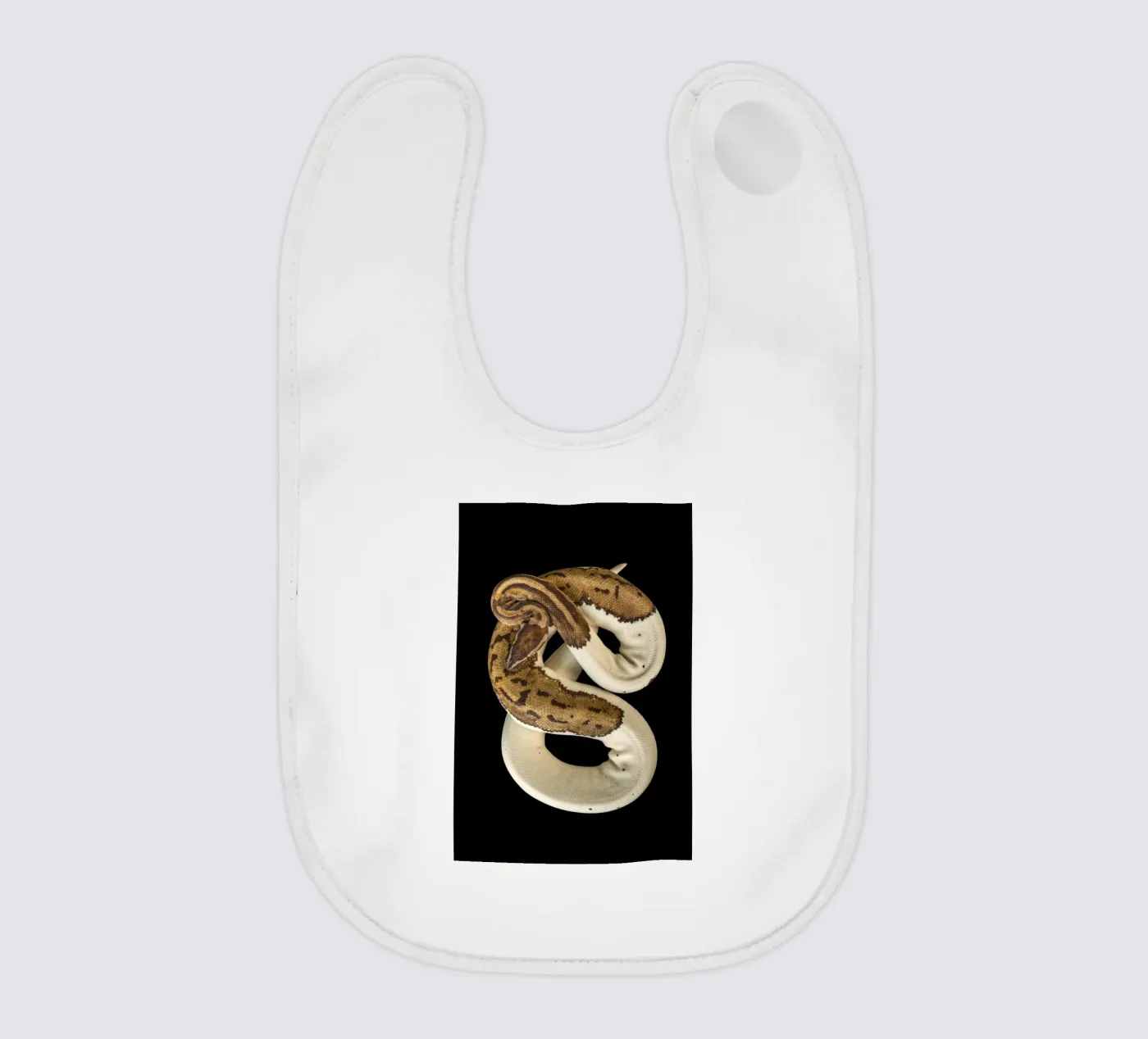 Python marron et blanc bavoir de Curious Collections by Marielle Leenders