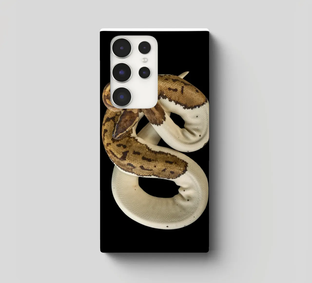 Braun & Weiß Python Samsung Hülle von Curious Collections by Marielle Leenders