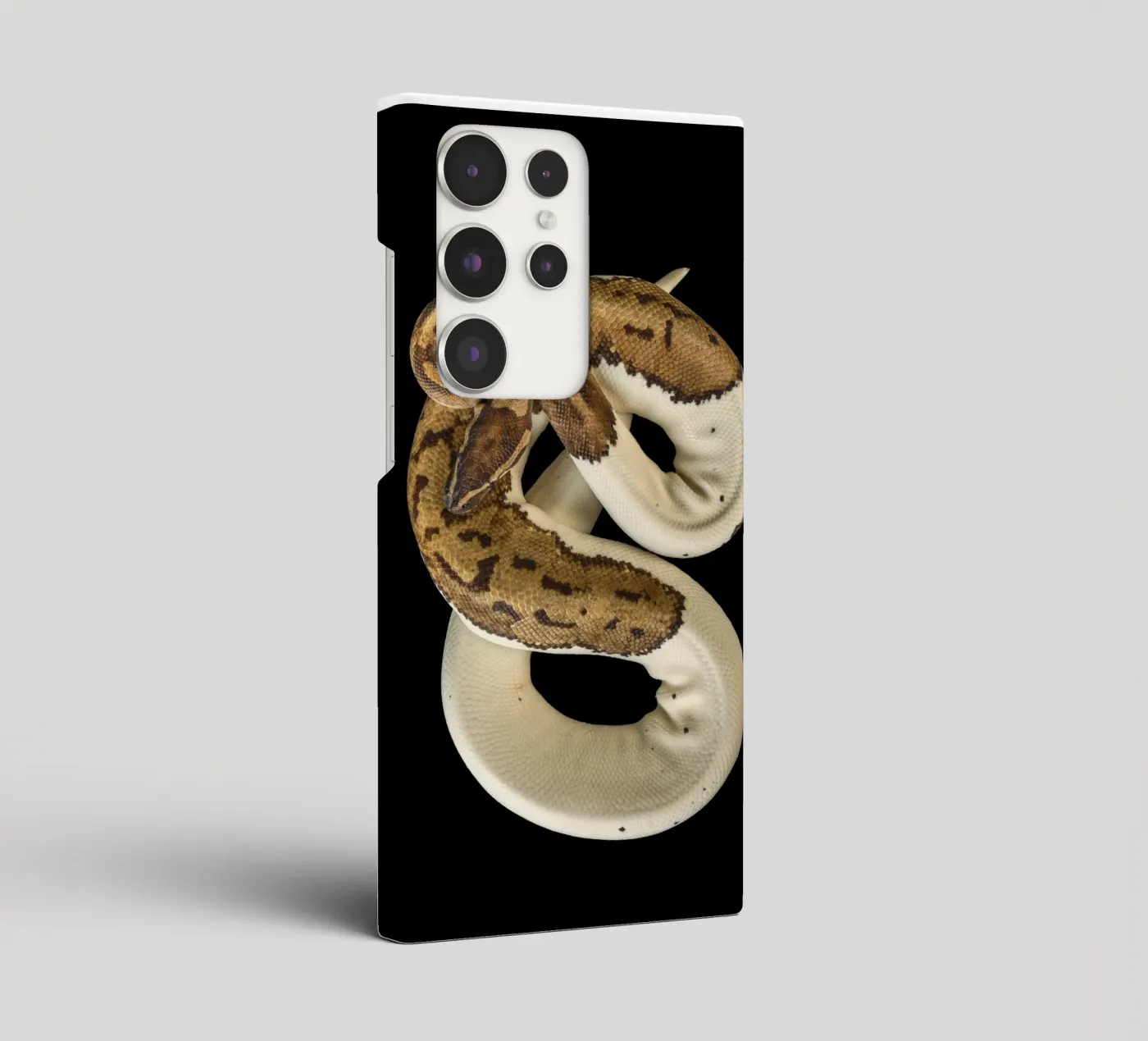 Brown & White Python samsung hoesje van Curious Collections by Marielle Leenders