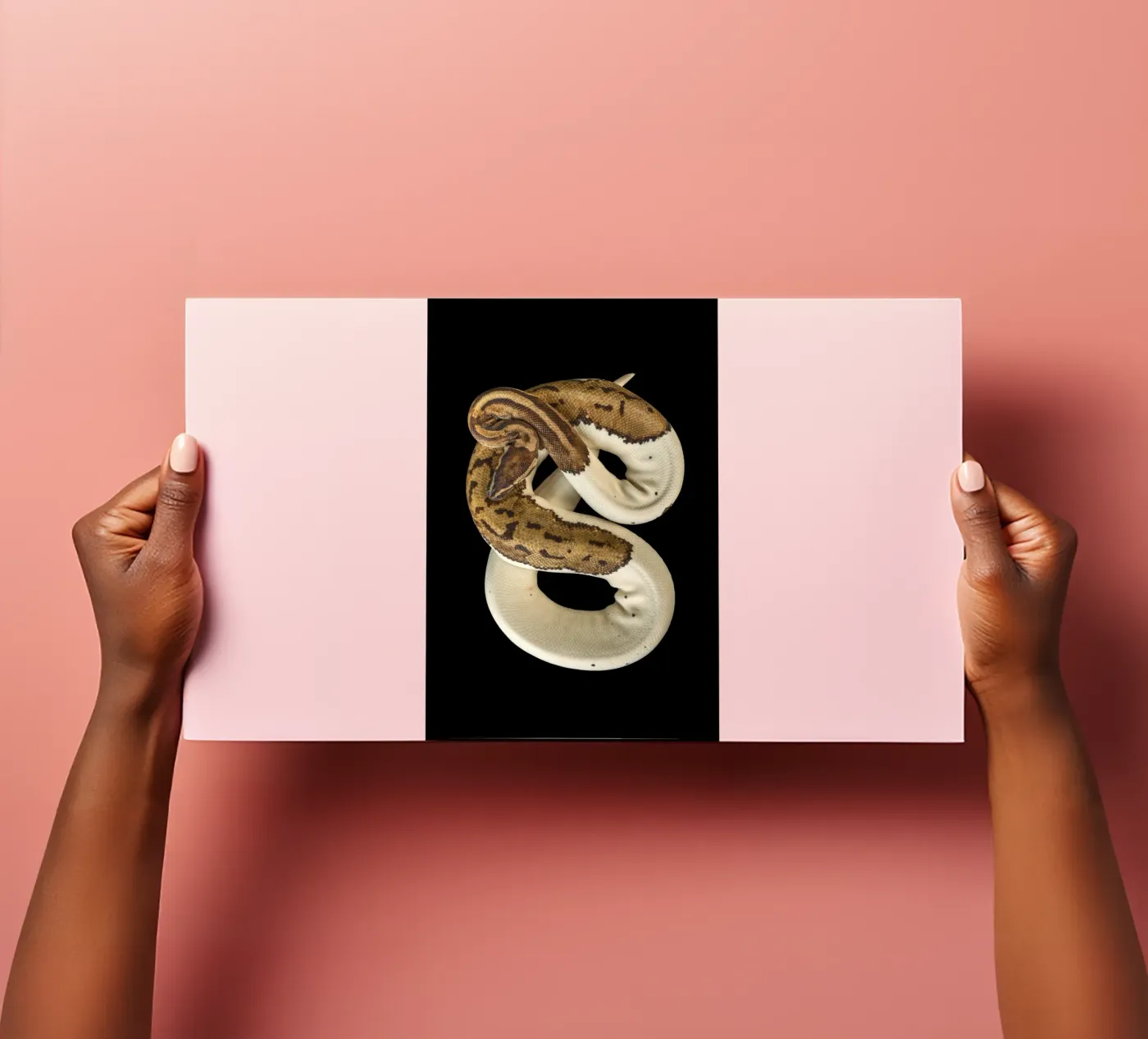 Brown & White Python Stickerbogen von Curious Collections by Marielle Leenders