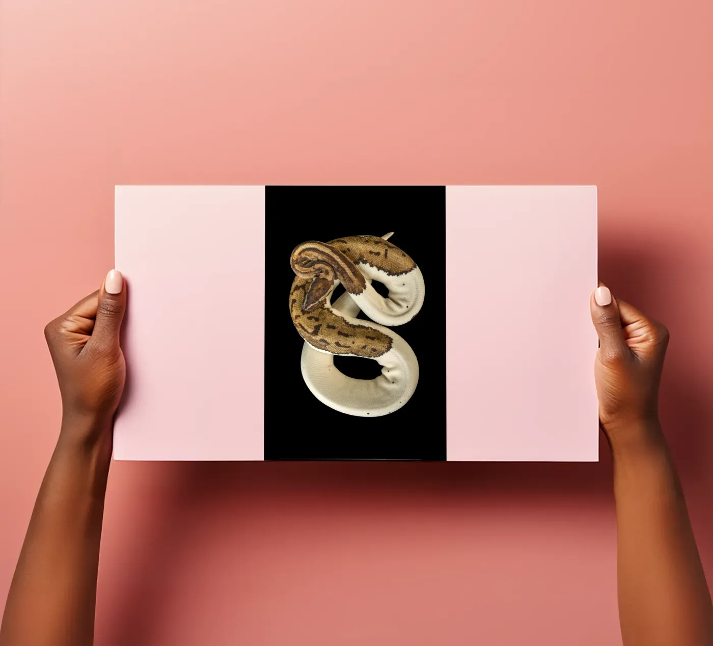 Brown & White Python sticker sheet by Curious Collections by Marielle Leenders