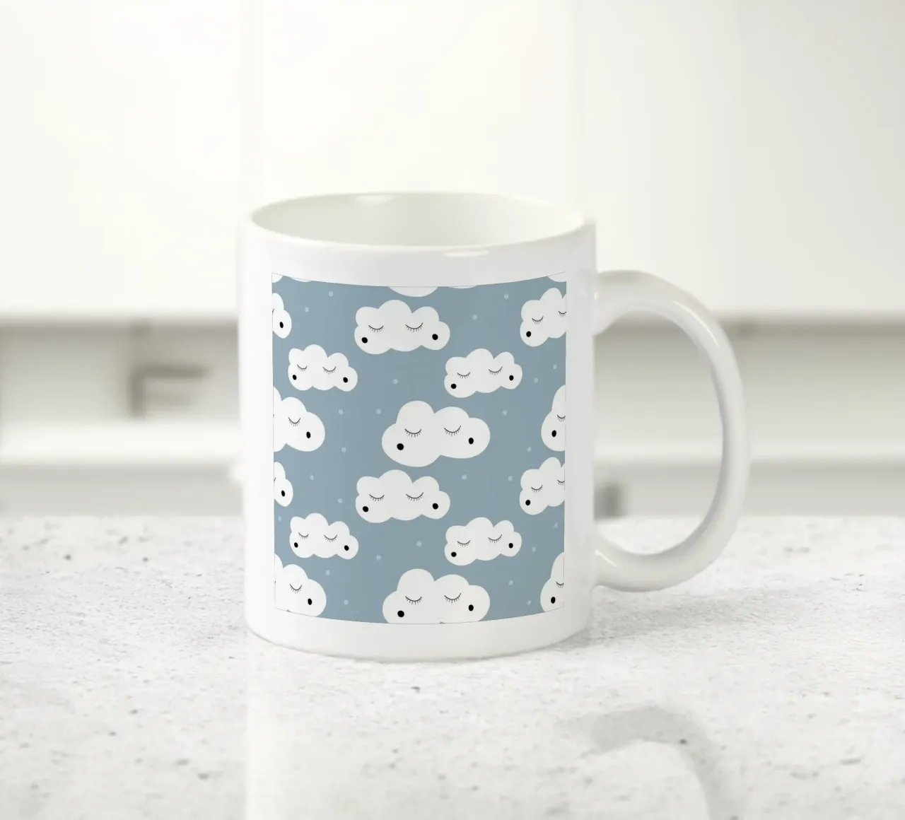 Kleine Wolken tazza in ceramica da BAINAI