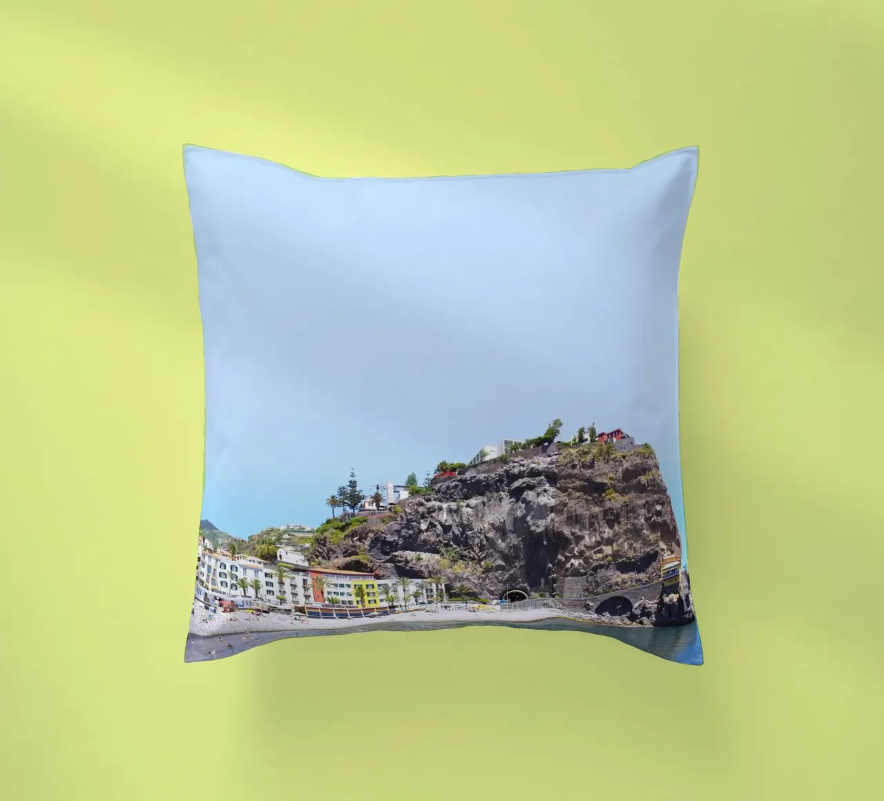 Madeira #03: Ponta do sol Beach Life decorative cushion by zenitt