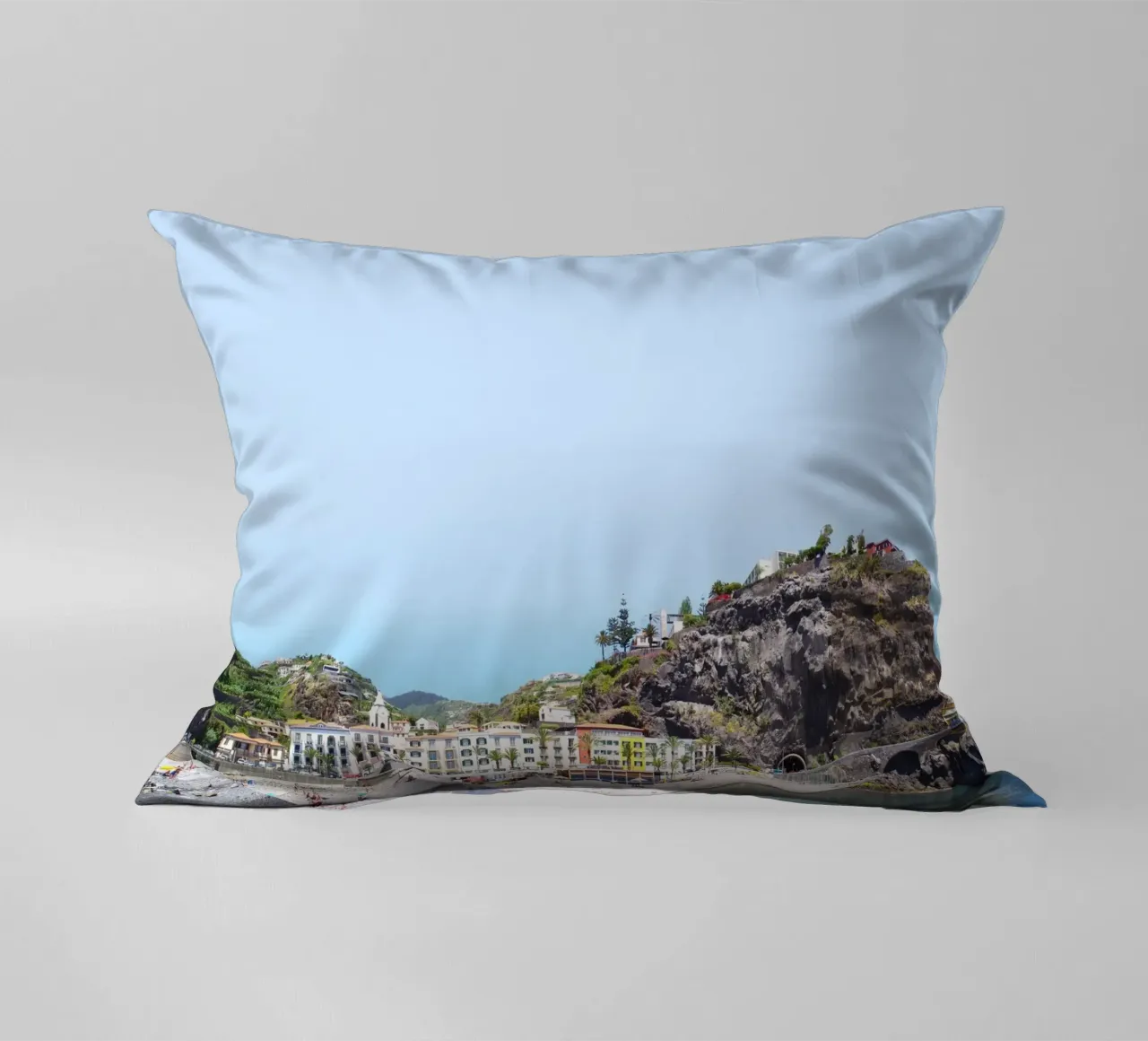 Madeira #03: Ponta do sol Beach Life decorative cushion by zenitt