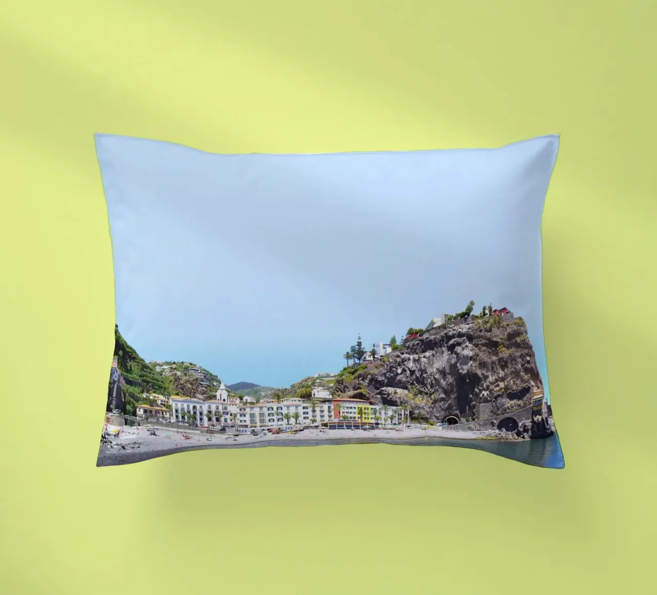 Madeira #03: Ponta do sol Beach Life decorative cushion by zenitt