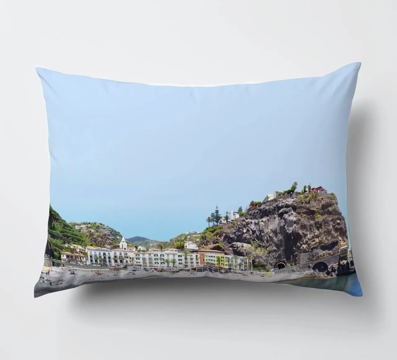 Madeira #03: Ponta do sol Beach Life decorative cushion by zenitt