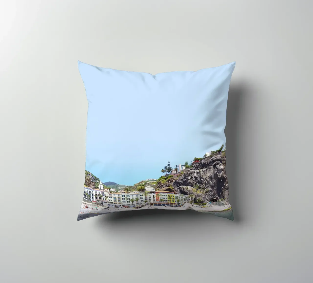 Madeira #03: Ponta do sol Beach Life decorative cushion by zenitt