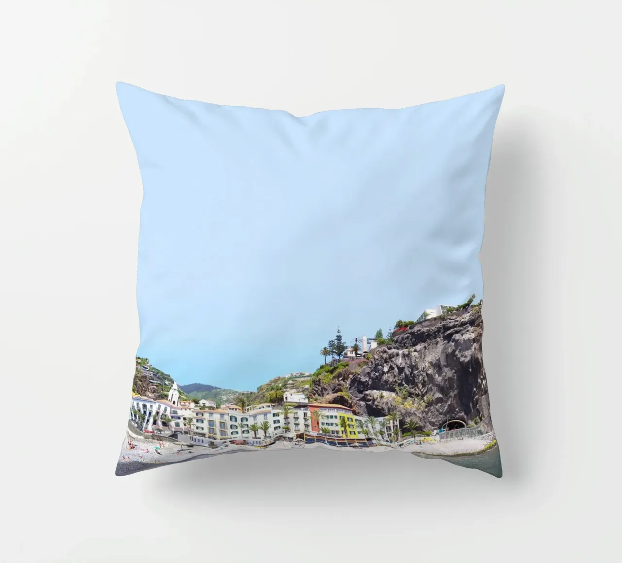 Madeira #03: Ponta do sol Beach Life decorative cushion by zenitt