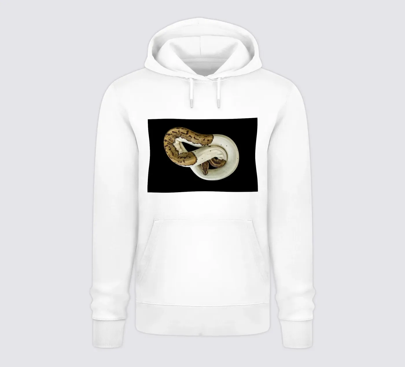 Brown & White Python hoodie by Curious Collections by Marielle Leenders