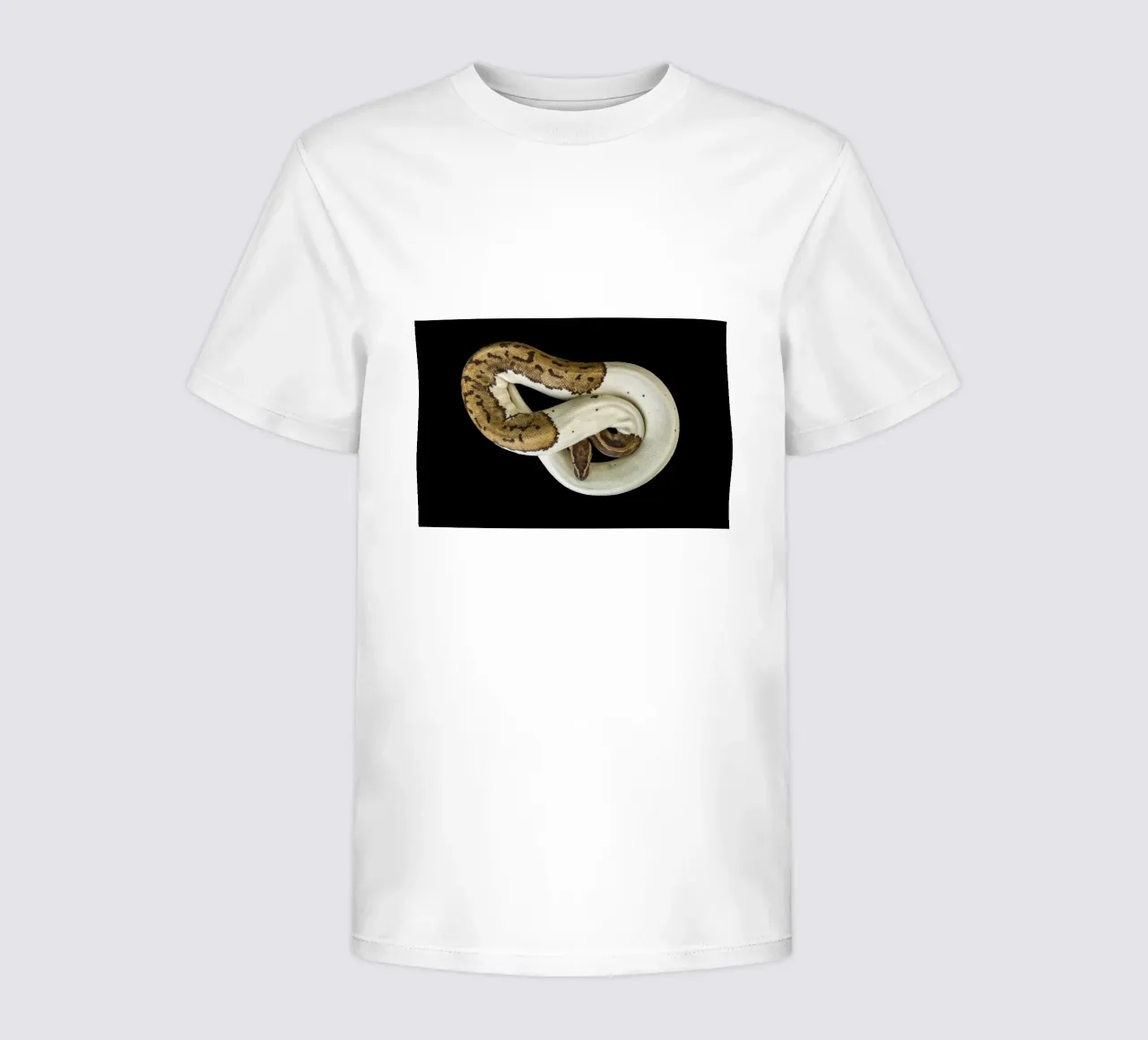 Braun & Weiß Python Kinder T-Shirt von Curious Collections by Marielle Leenders