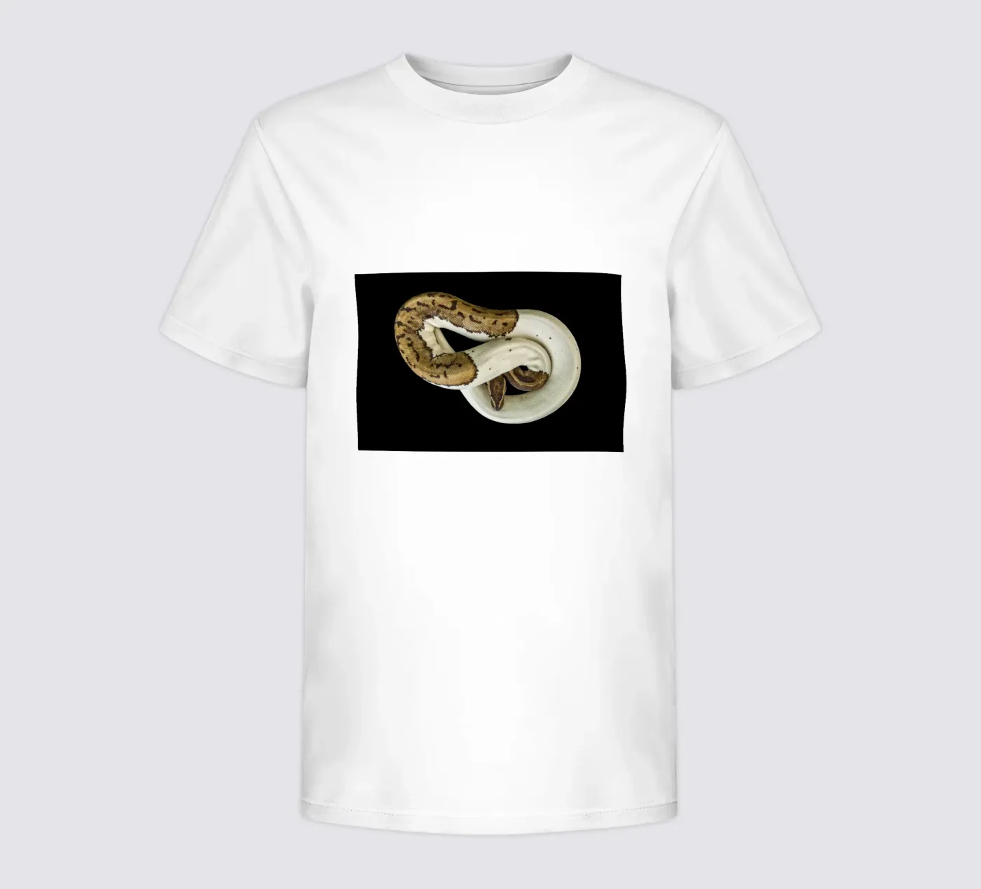 Python marron et blanc t-shirt enfant de Curious Collections by Marielle Leenders