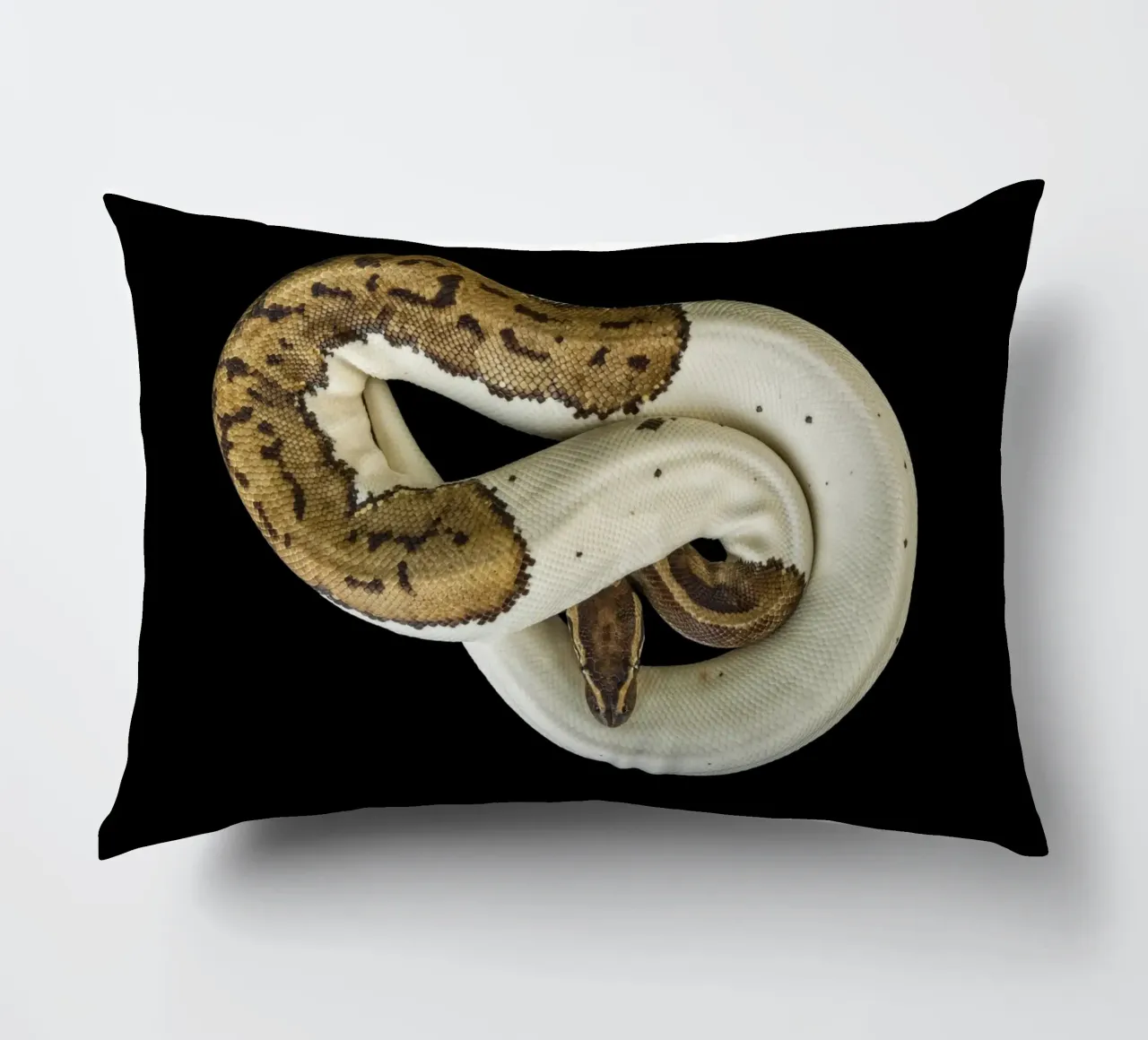 Pitone marrone e bianco cuscino da Curious Collections by Marielle Leenders
