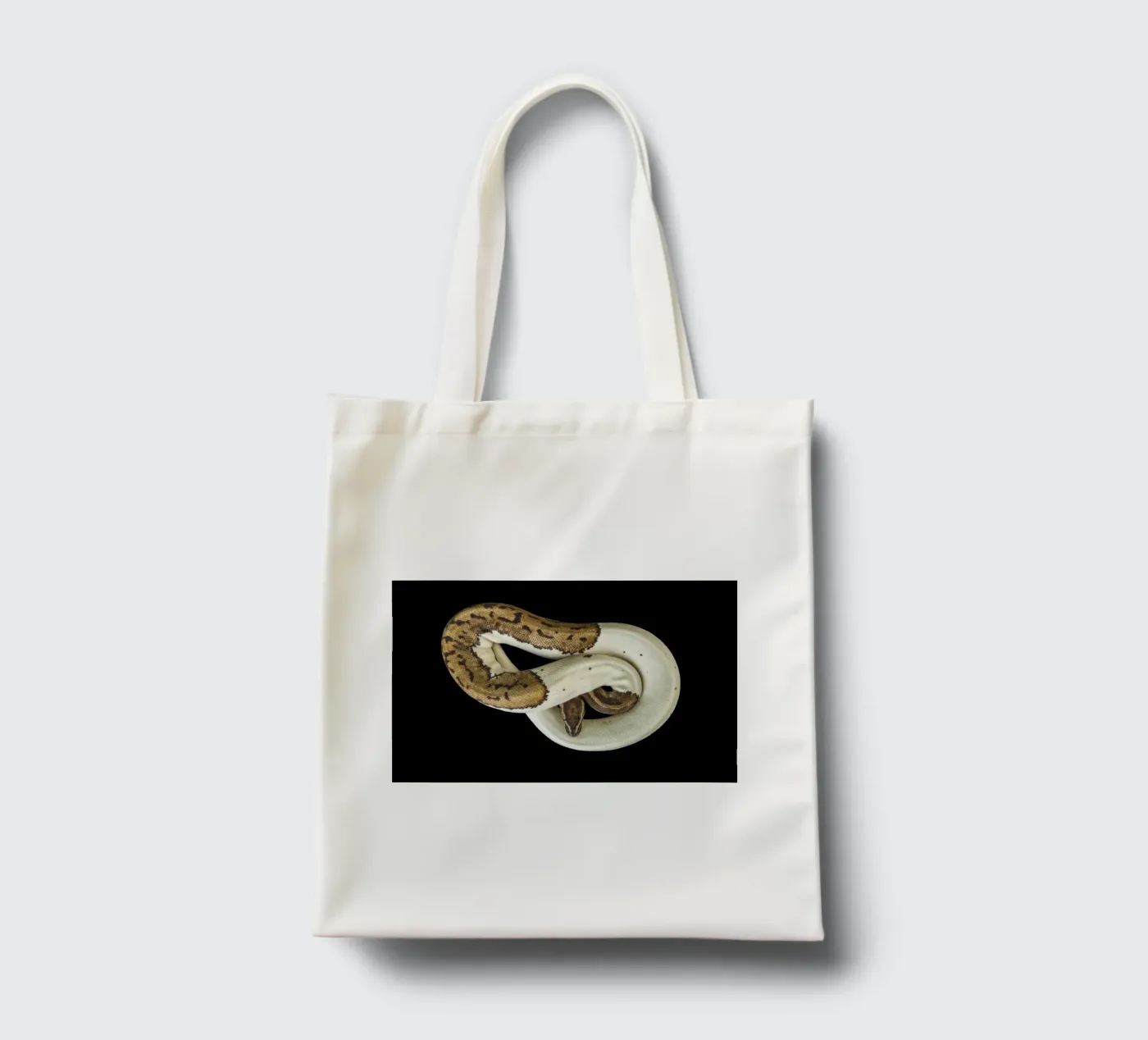 Brown & White Python tote bag by Curious Collections by Marielle Leenders