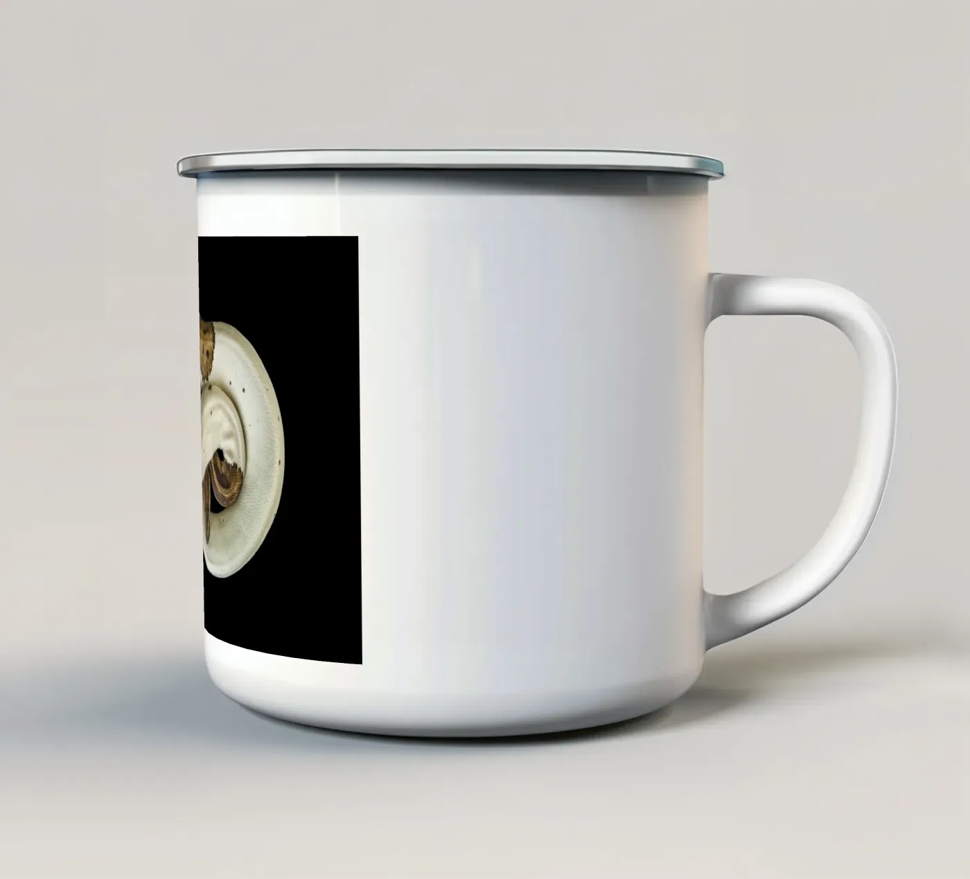Brown & White Python enamel mug by Curious Collections by Marielle Leenders