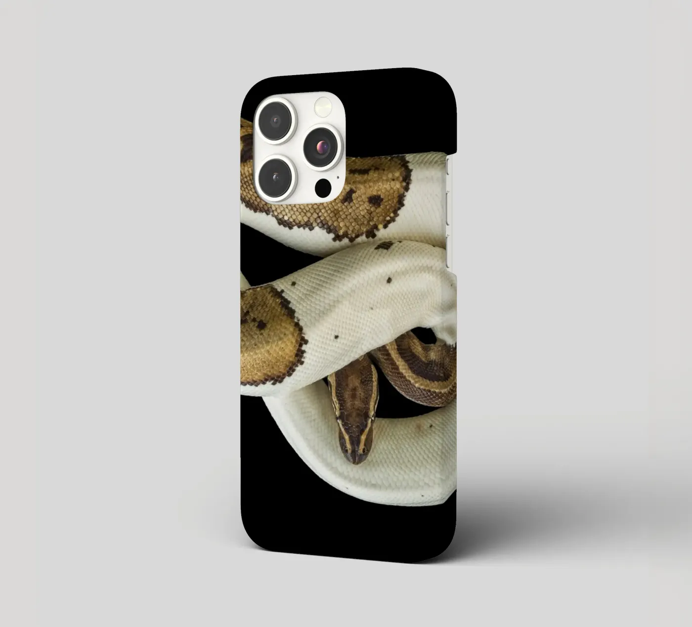 Brown & White Python iphone case by Curious Collections by Marielle Leenders