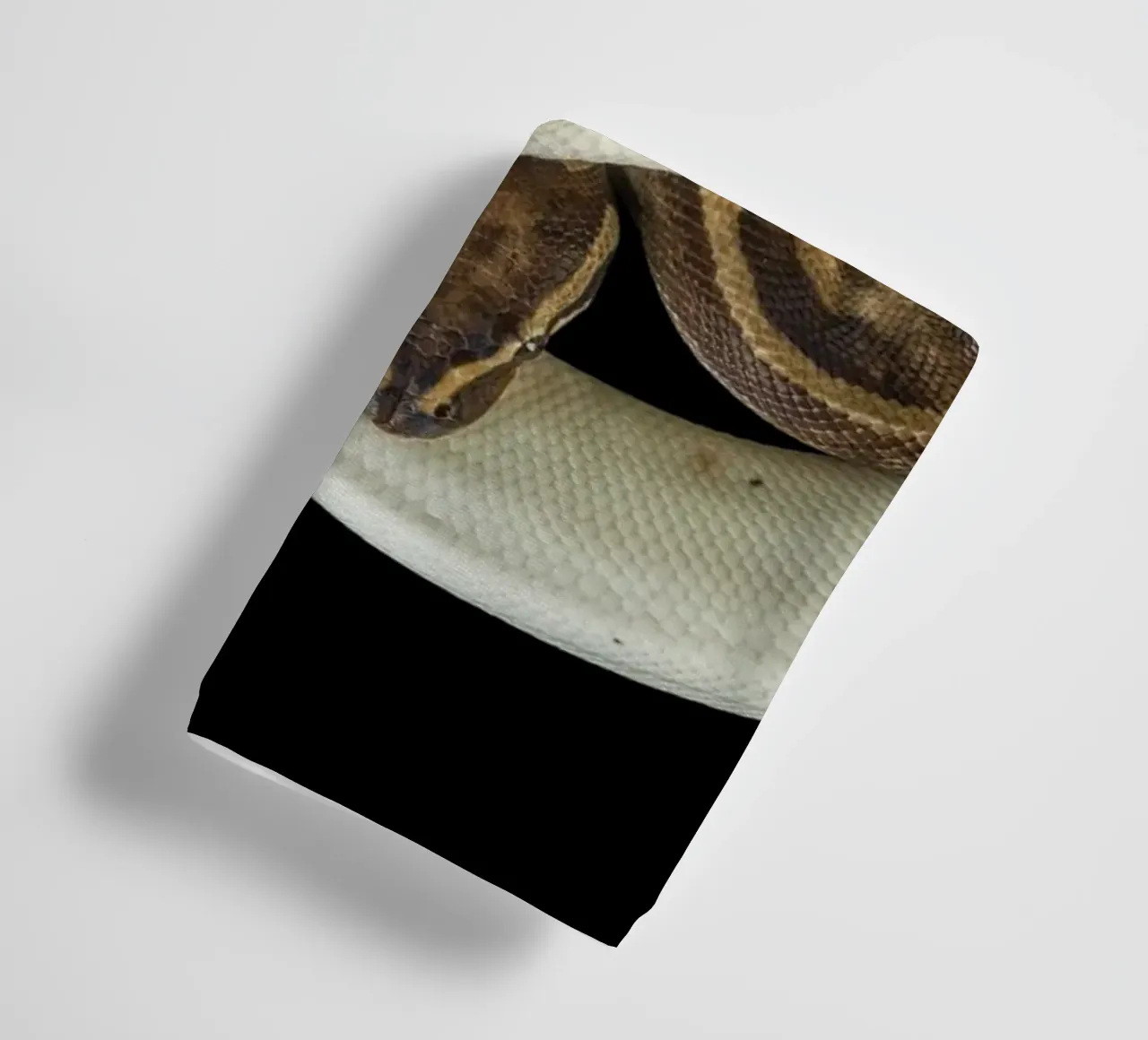 Pitone marrone e bianco asciugamano da bagno da Curious Collections by Marielle Leenders