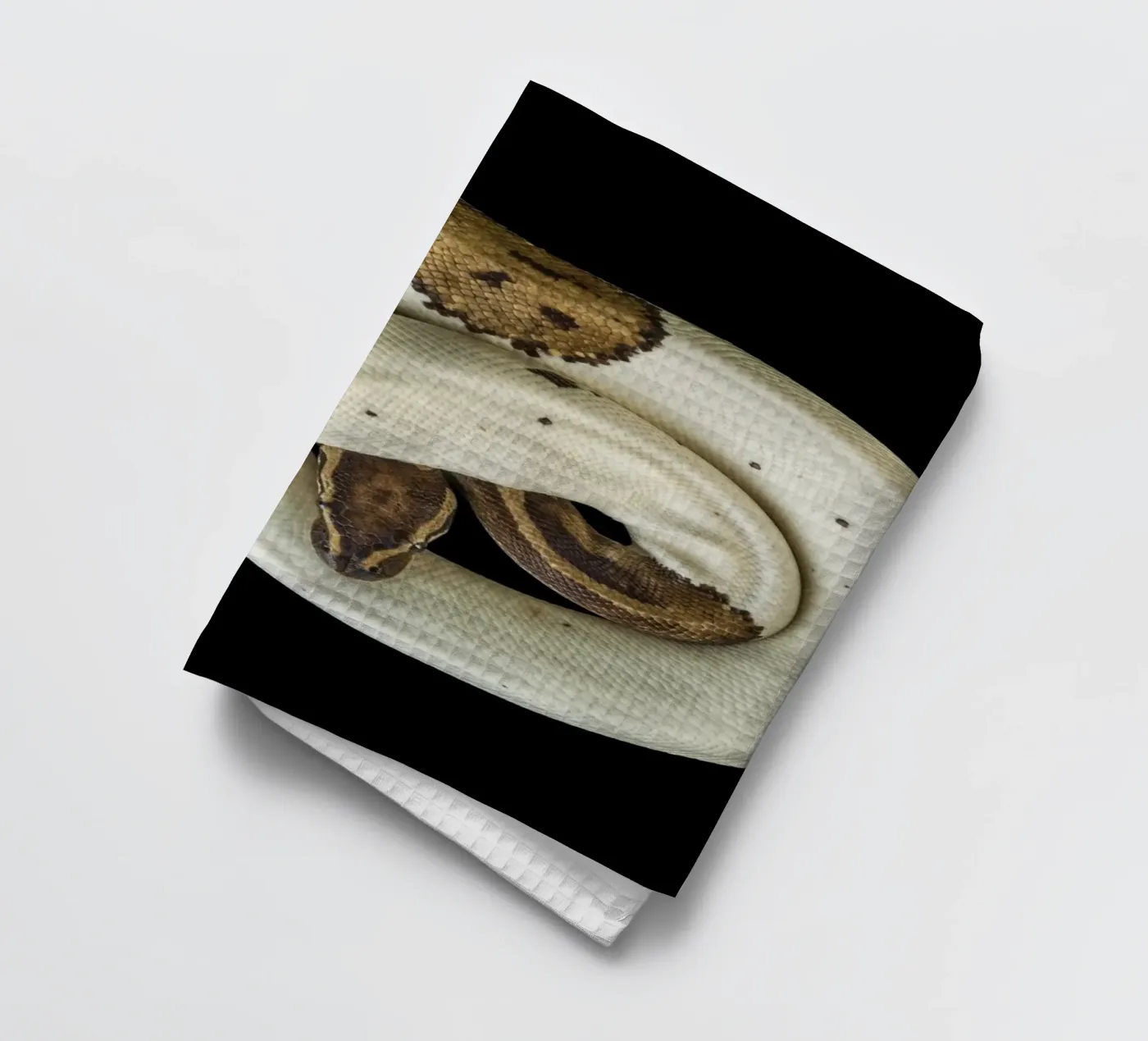 Brown & White Python Geschirrtuch von Curious Collections by Marielle Leenders