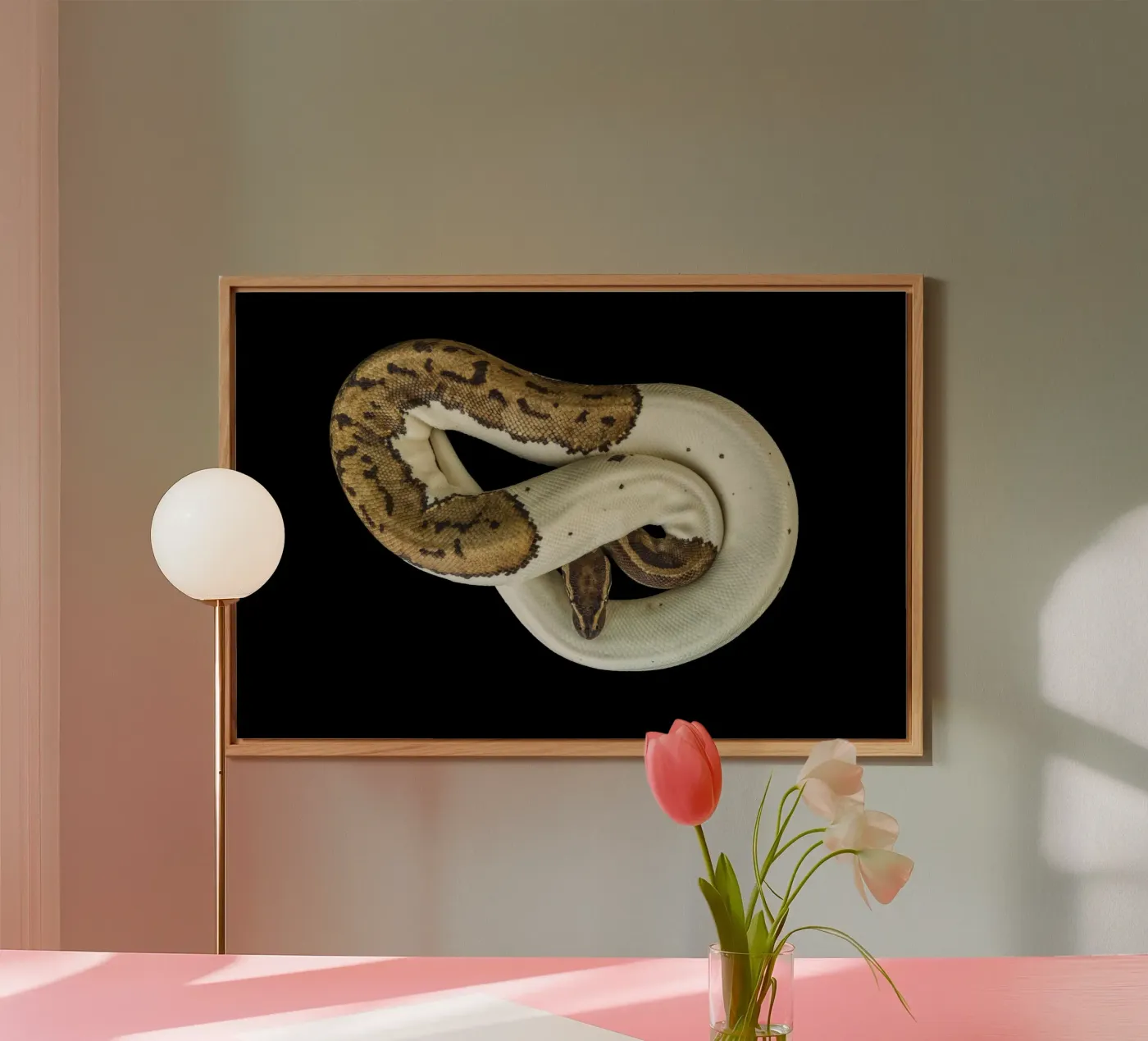 Brown & White Python pannello forex da Curious Collections by Marielle Leenders