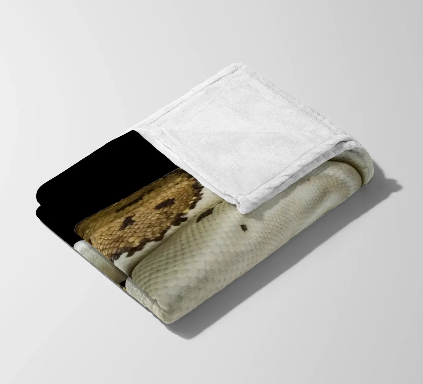 Brown & White Python fleece blanket by Curious Collections by Marielle Leenders
