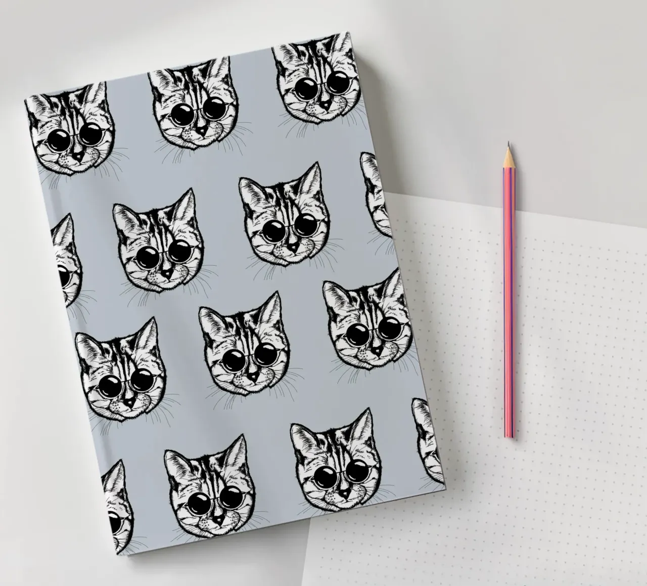 Steampunk Cat notebook by BAINAI