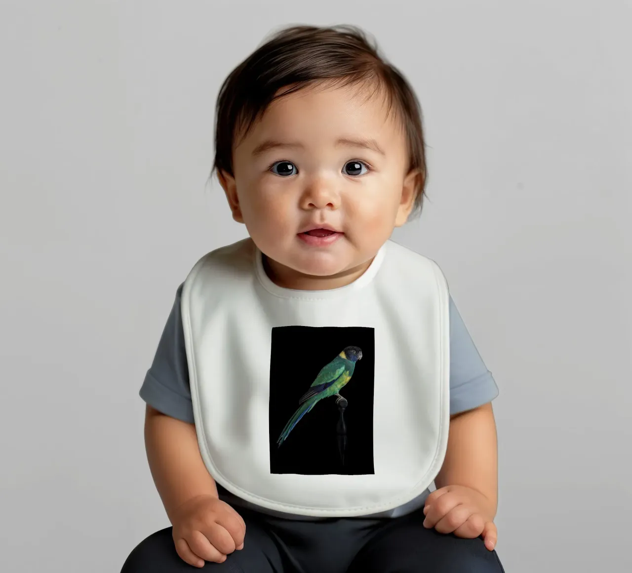 Parakeets bavaglino da Curious Collections by Marielle Leenders