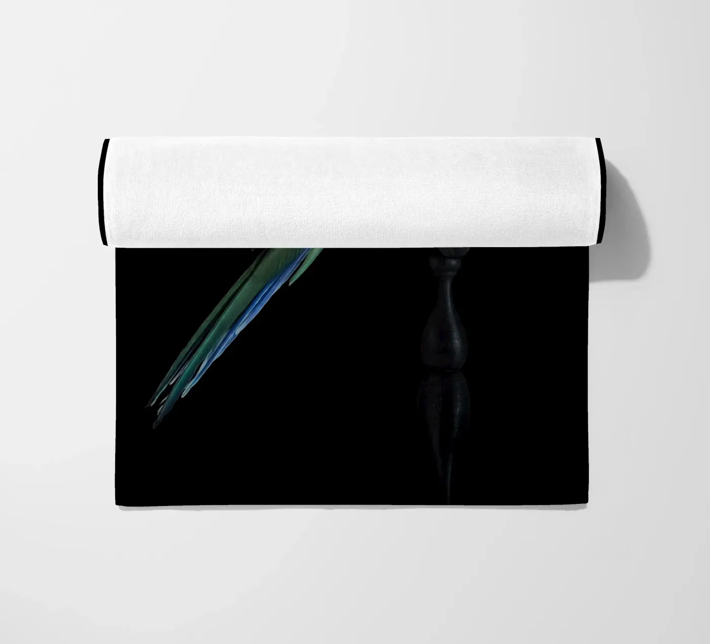 Parakeets beach towel by Curious Collections by Marielle Leenders