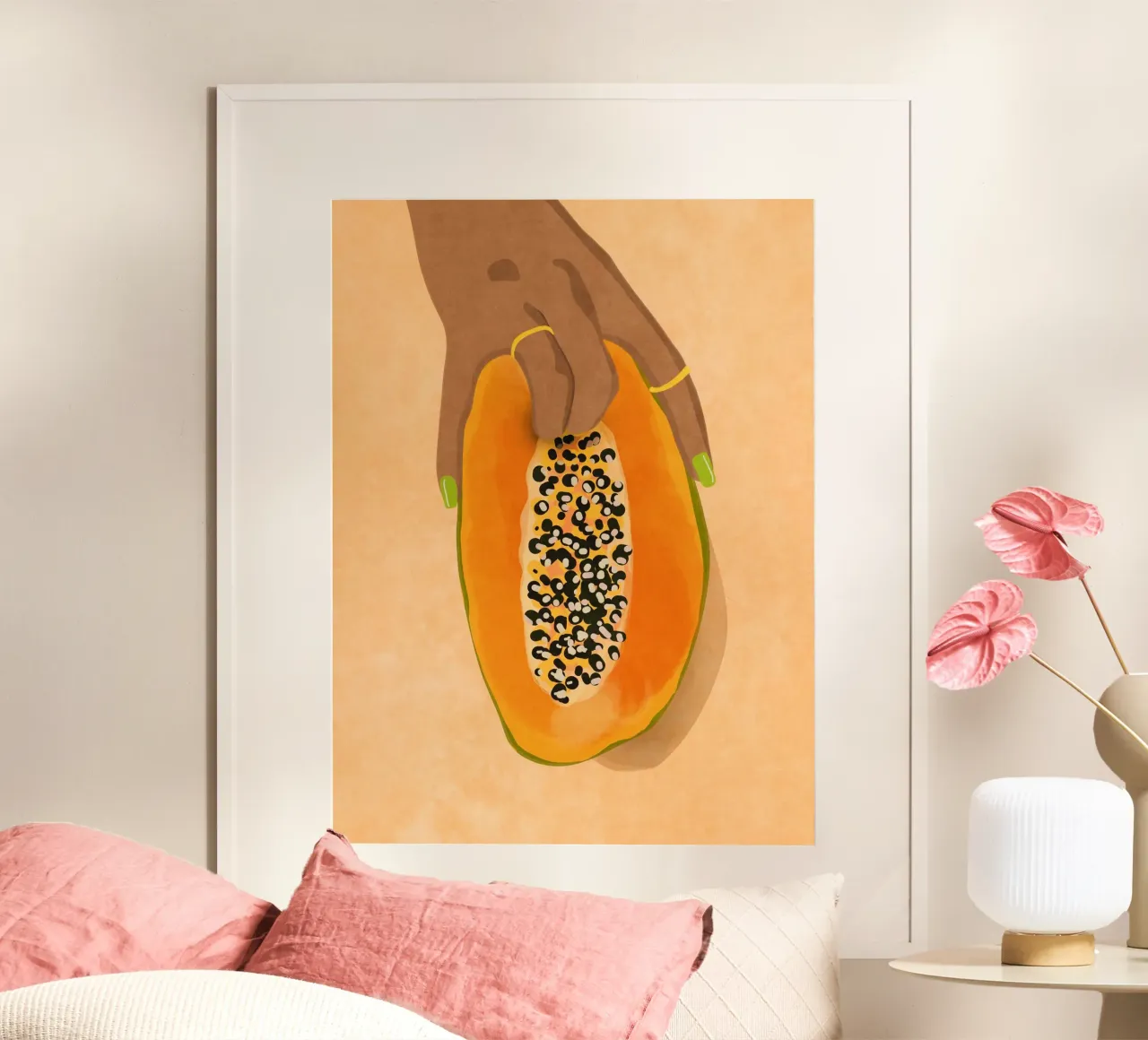 Papaya Love poster by Illustration Raissa Oltmanns