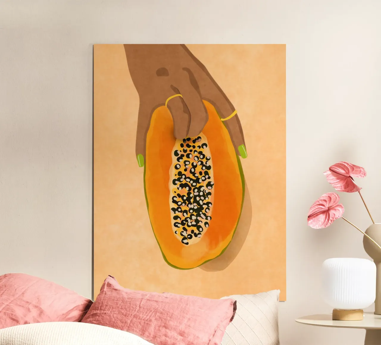 Papaya Love poster by Illustration Raissa Oltmanns