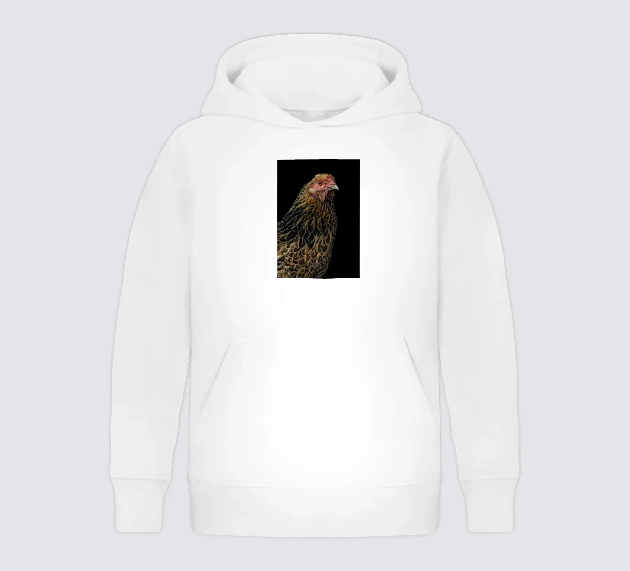 Imposing Hen kids hoodie by Curious Collections by Marielle Leenders