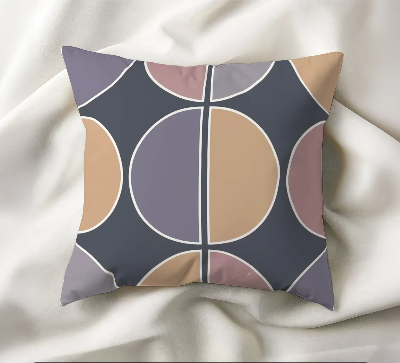 Geometric Purple cuscino da BAINAI