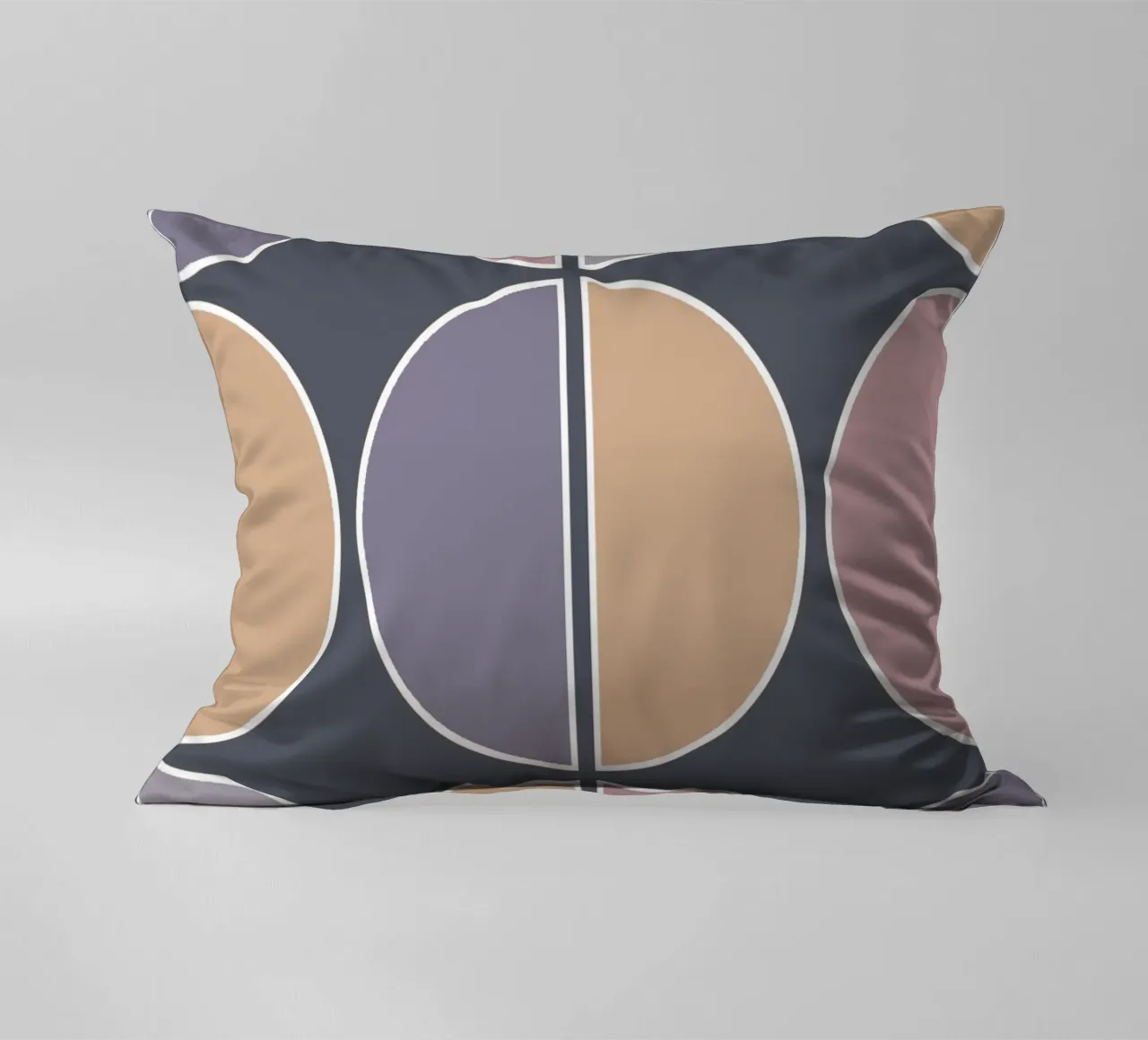 Geometric Purple cuscino da BAINAI