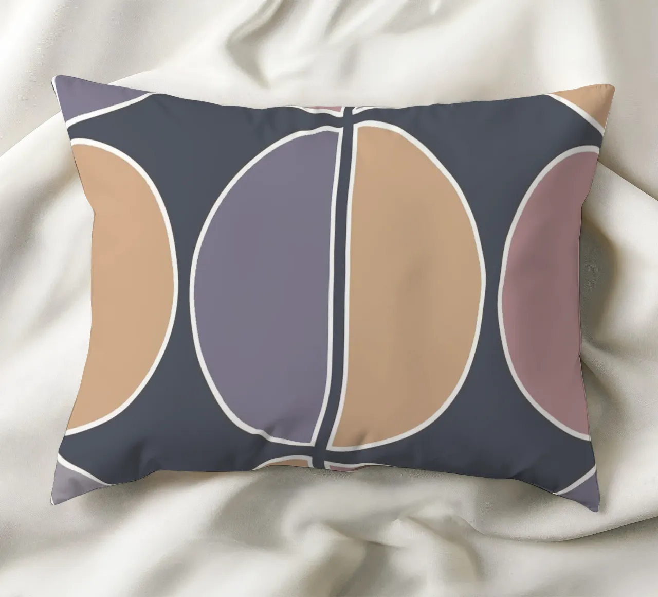 Geometric Purple cuscino da BAINAI