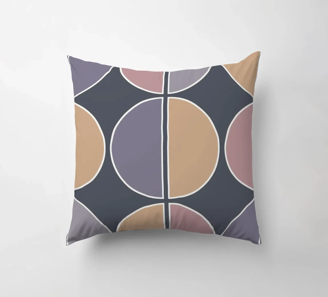 Geometric Purple cuscino da BAINAI