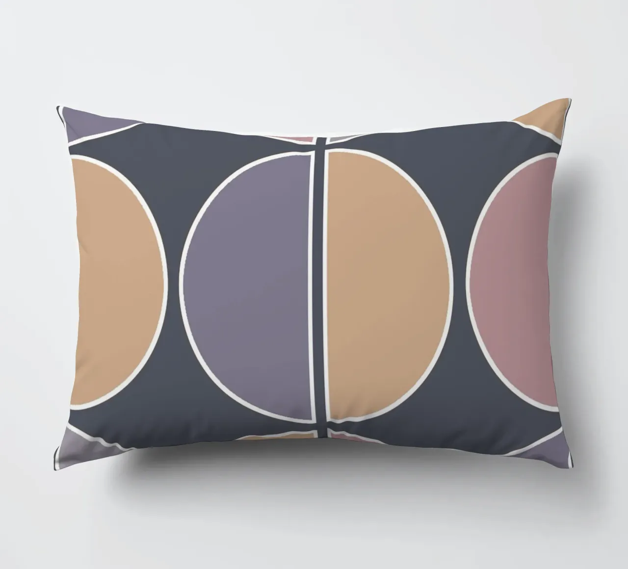 Geometric Purple cuscino da BAINAI