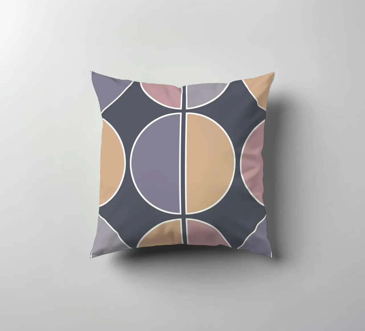 Geometric Purple cuscino da BAINAI