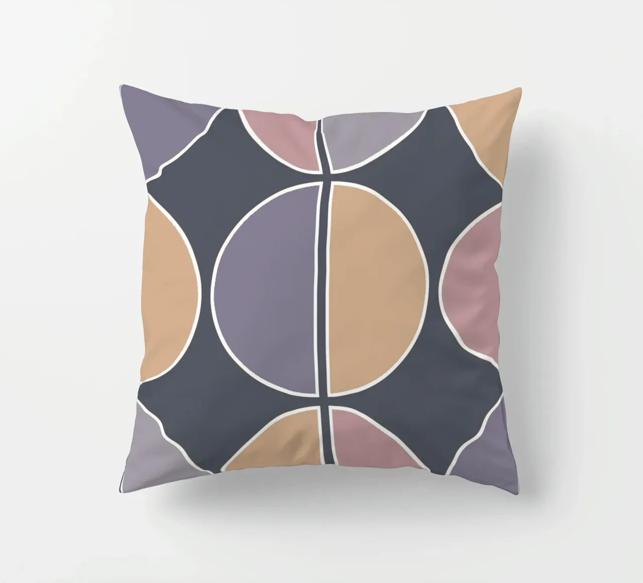 Geometric Purple cuscino da BAINAI
