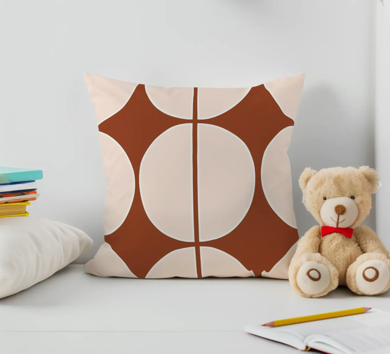Geometric Russet cuscino da BAINAI