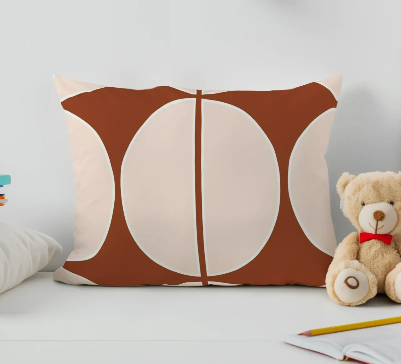 Geometric Russet cuscino da BAINAI