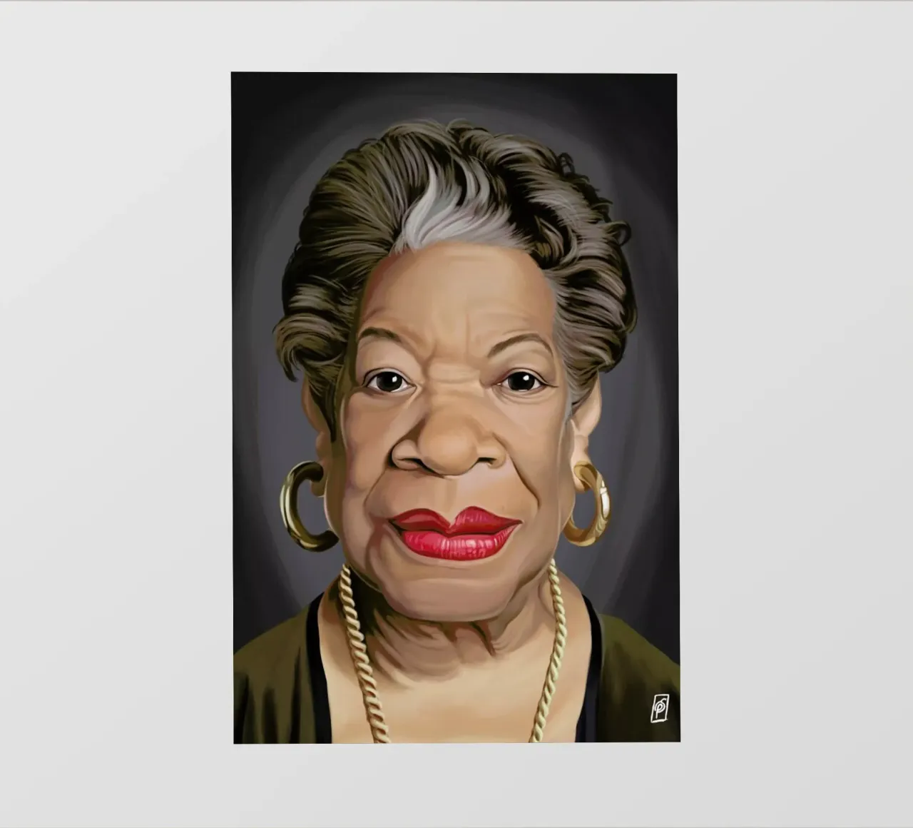 Maya Angelou pellicola backlit da Rob Art | Illustration