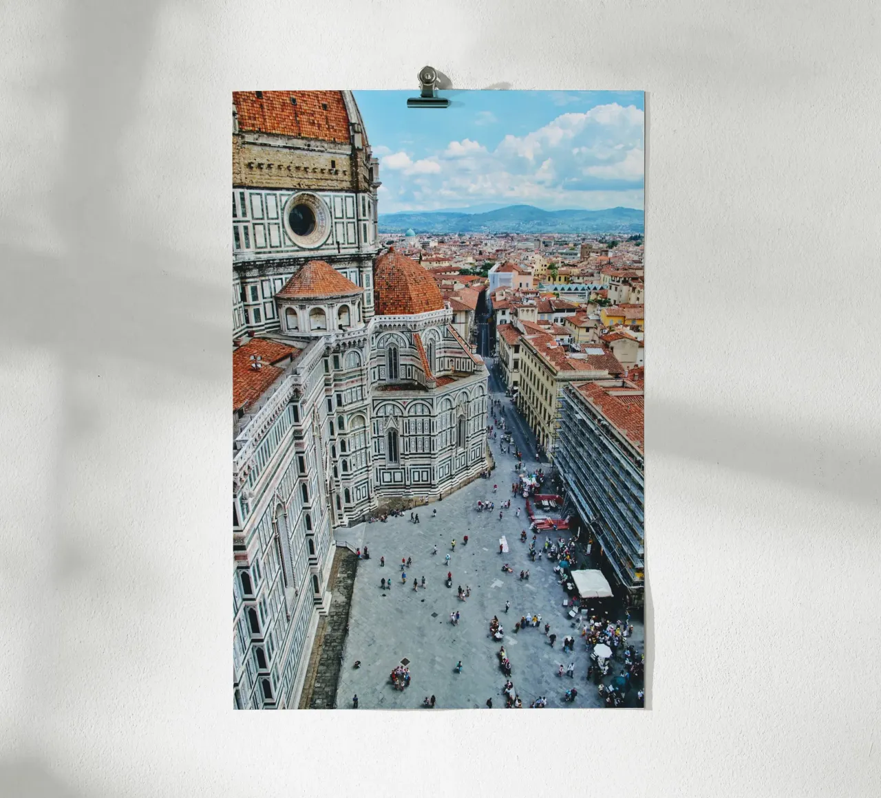 Italy #02: Duomo de Firenze. Italian Life. poster with wooden frame by zenitt