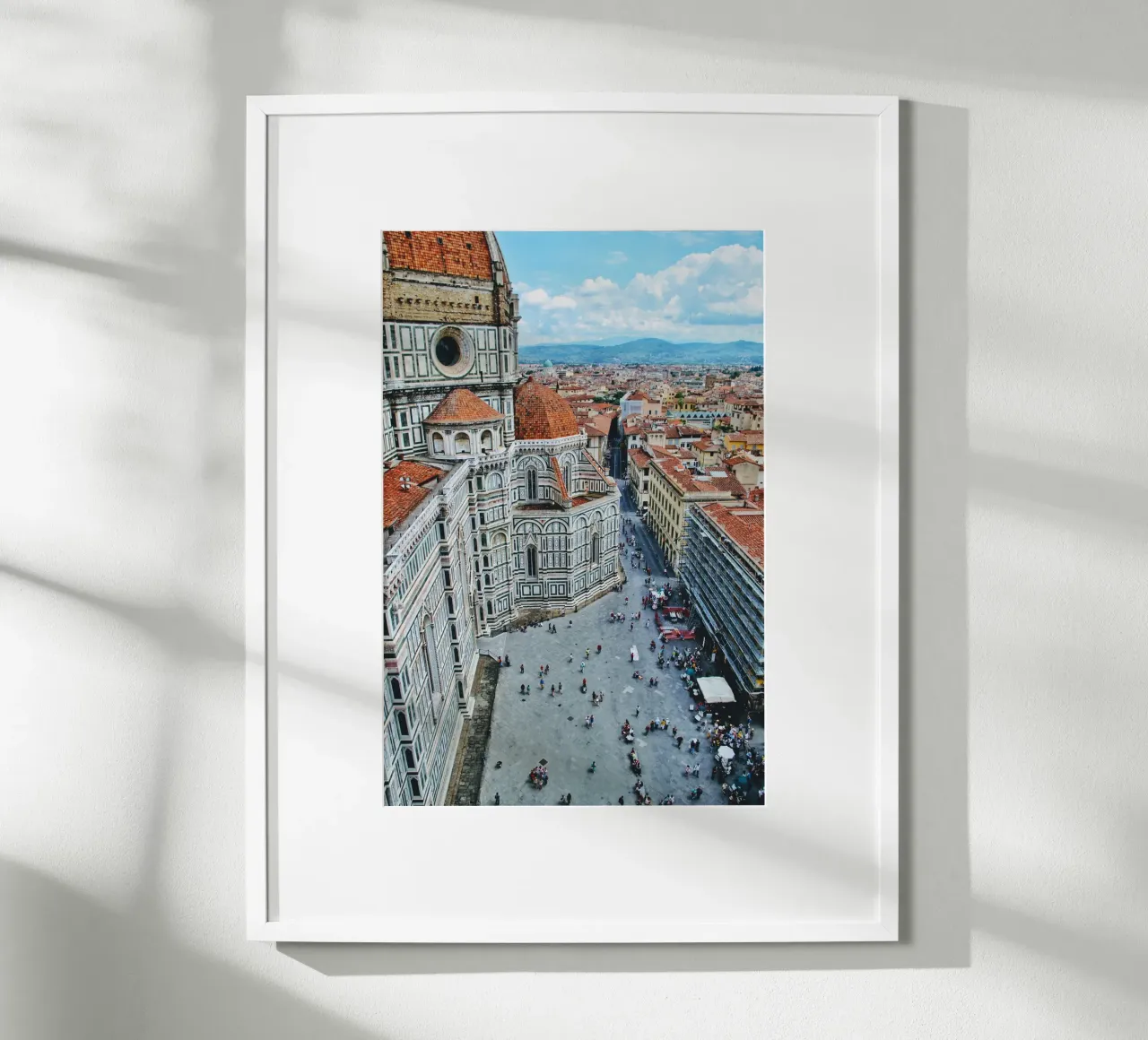 Italy #02: Duomo de Firenze. Italian Life. poster with wooden frame by zenitt