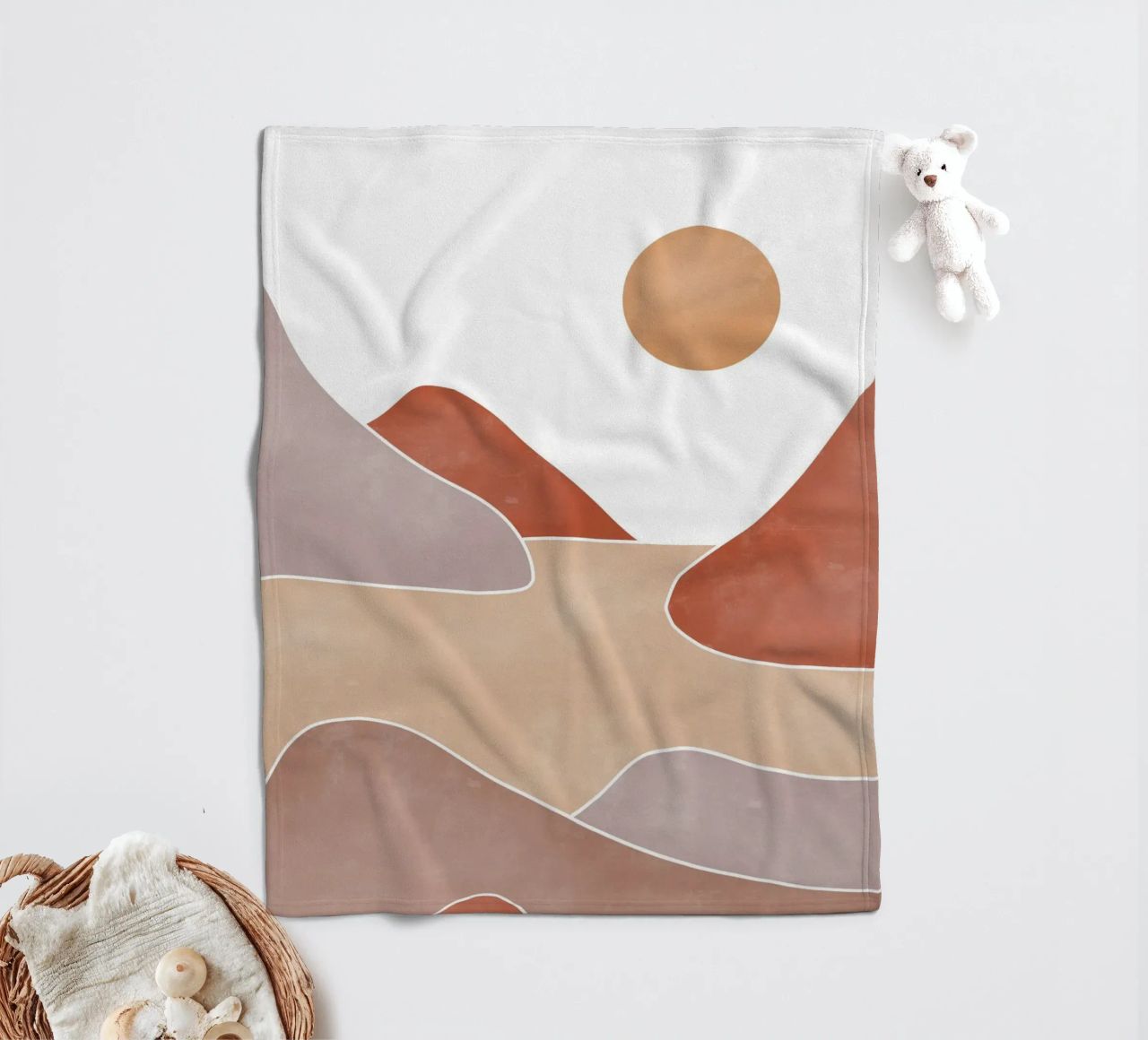 Sand castle mid century coperta in pile da BAINAI