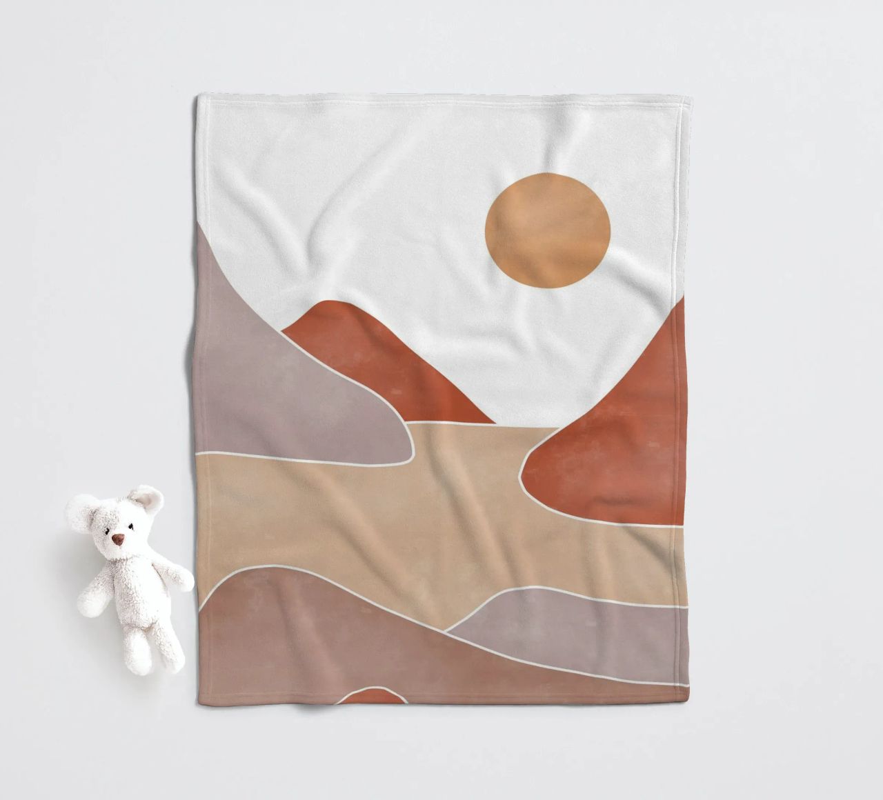 Sand castle mid century coperta in pile da BAINAI