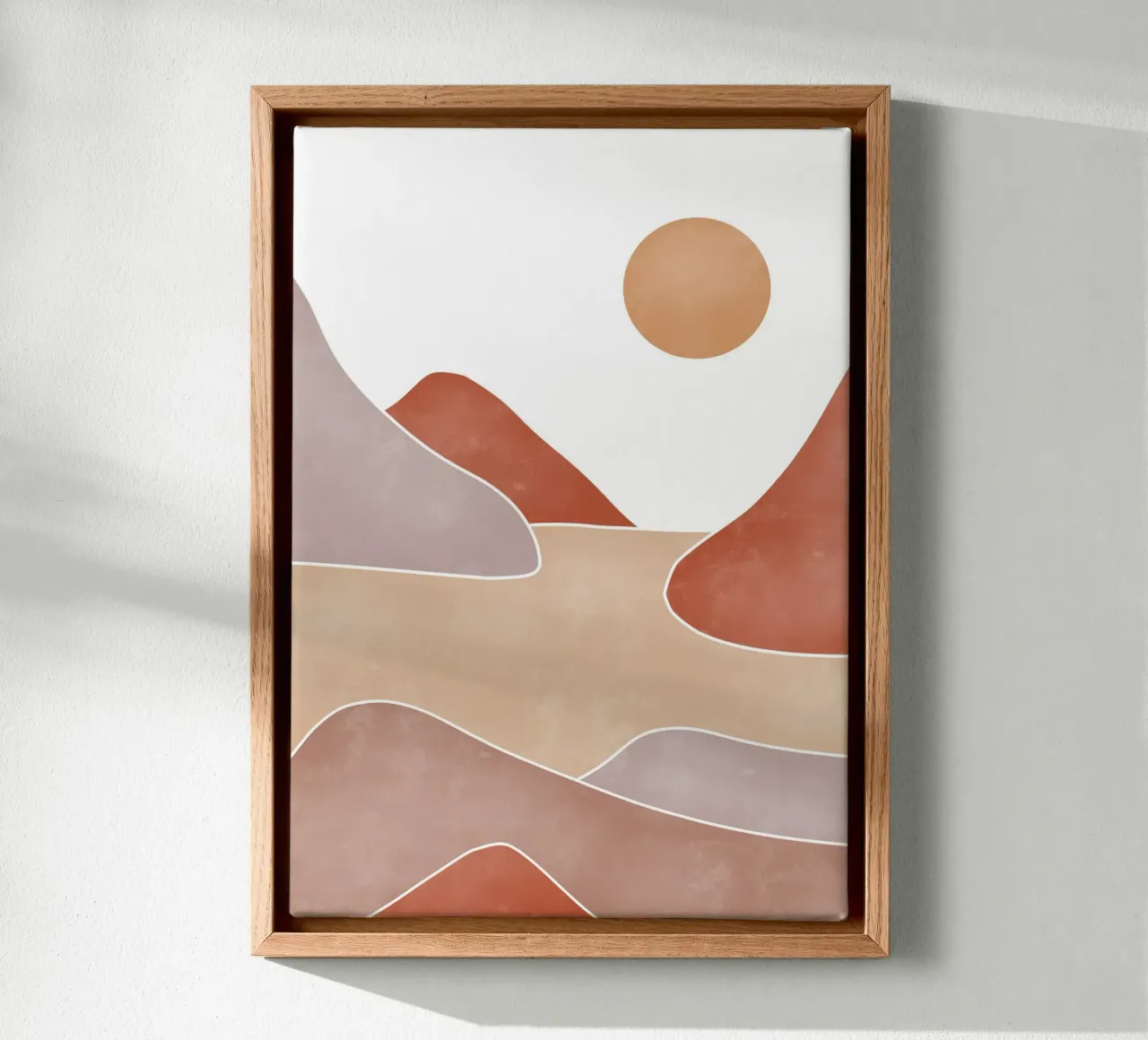 Sand castle mid century tela con Cornice a cassetta da BAINAI