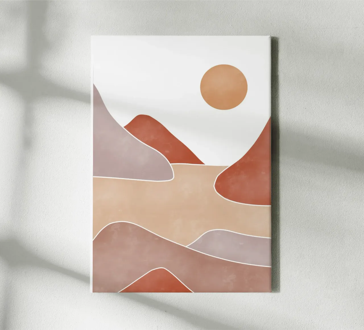 Sand castle mid century tela con Cornice a cassetta da BAINAI