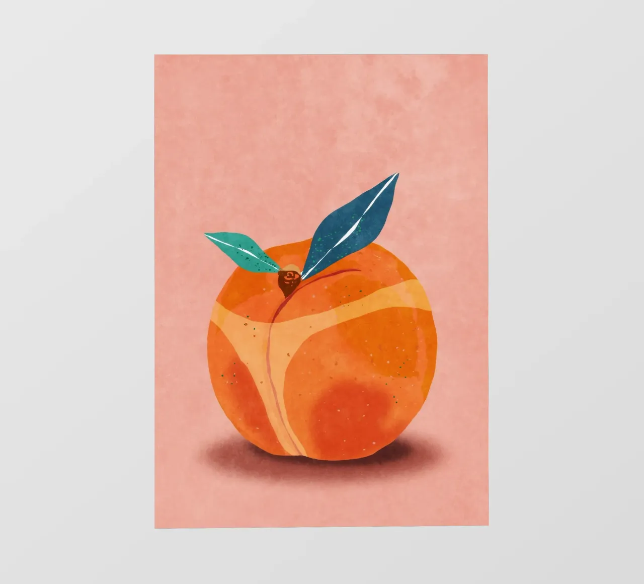 Peachy at the Beachy pellicola backlit da Illustration Raissa Oltmanns