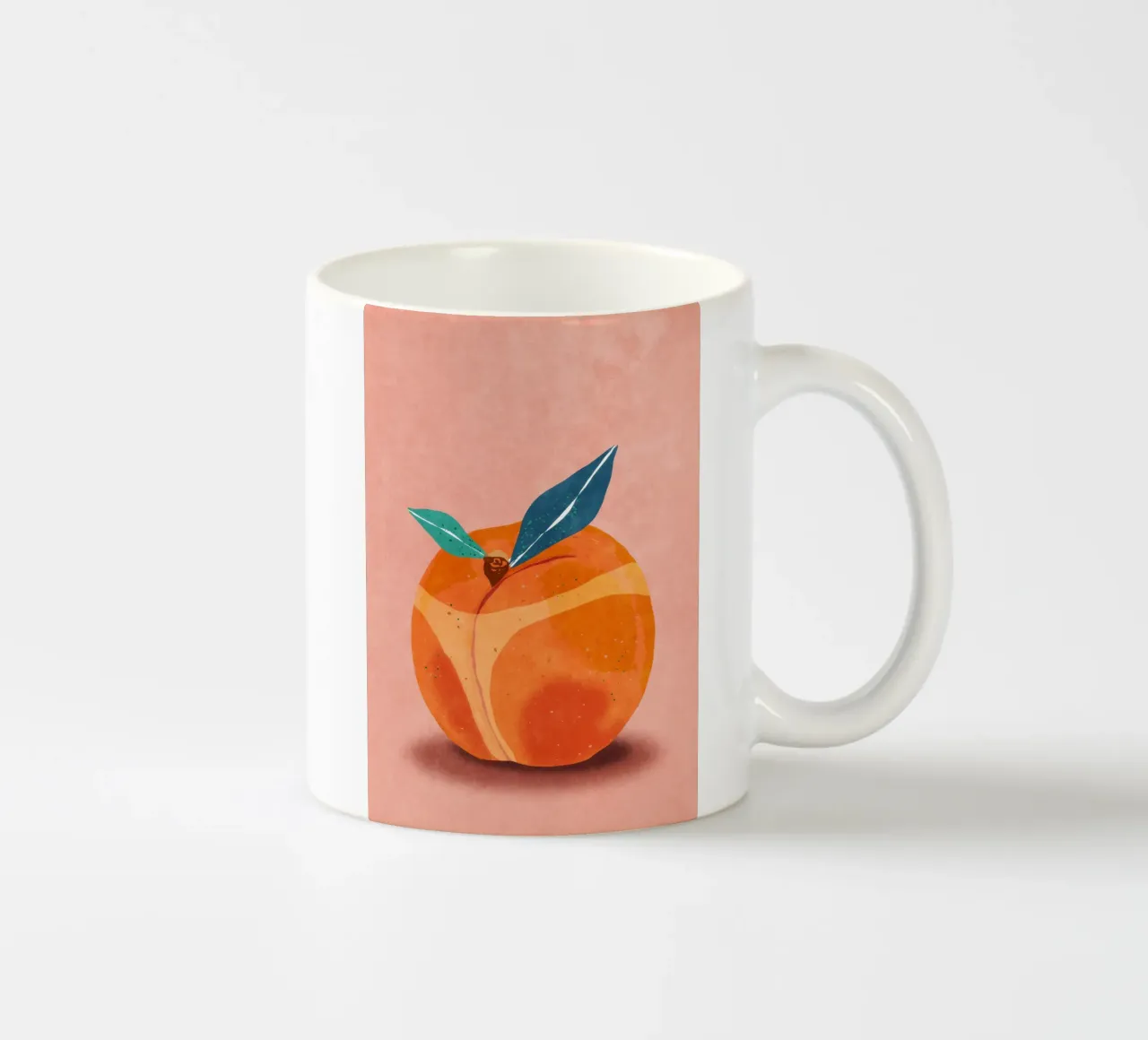 Peachy at the Beachy tazza in ceramica da Illustration Raissa Oltmanns