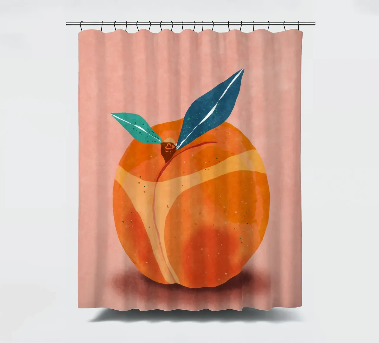 Peachy at the Beachy tenda da doccia da Illustration Raissa Oltmanns