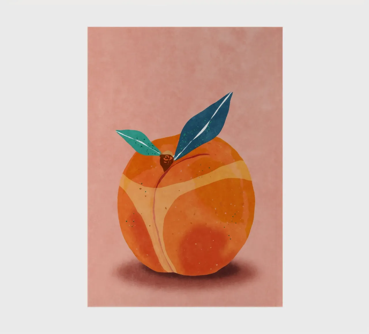 Peachy at the Beachy notebook by Illustration Raissa Oltmanns