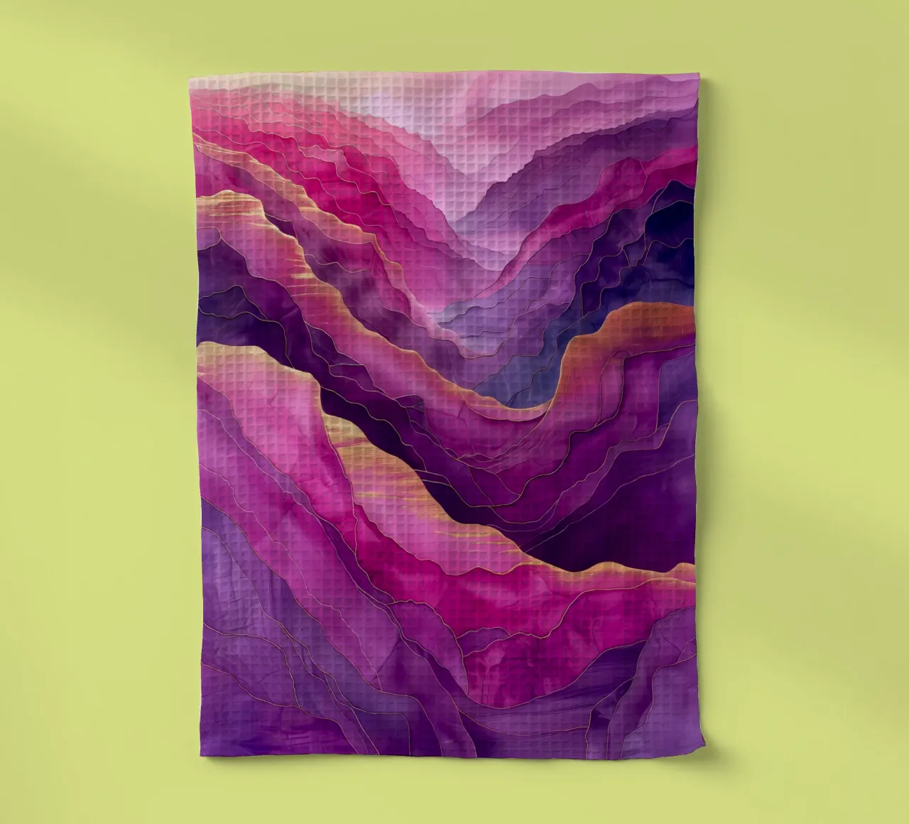 Abstraction de la montagne violette torchon de Justyna Jaszke JBJart
